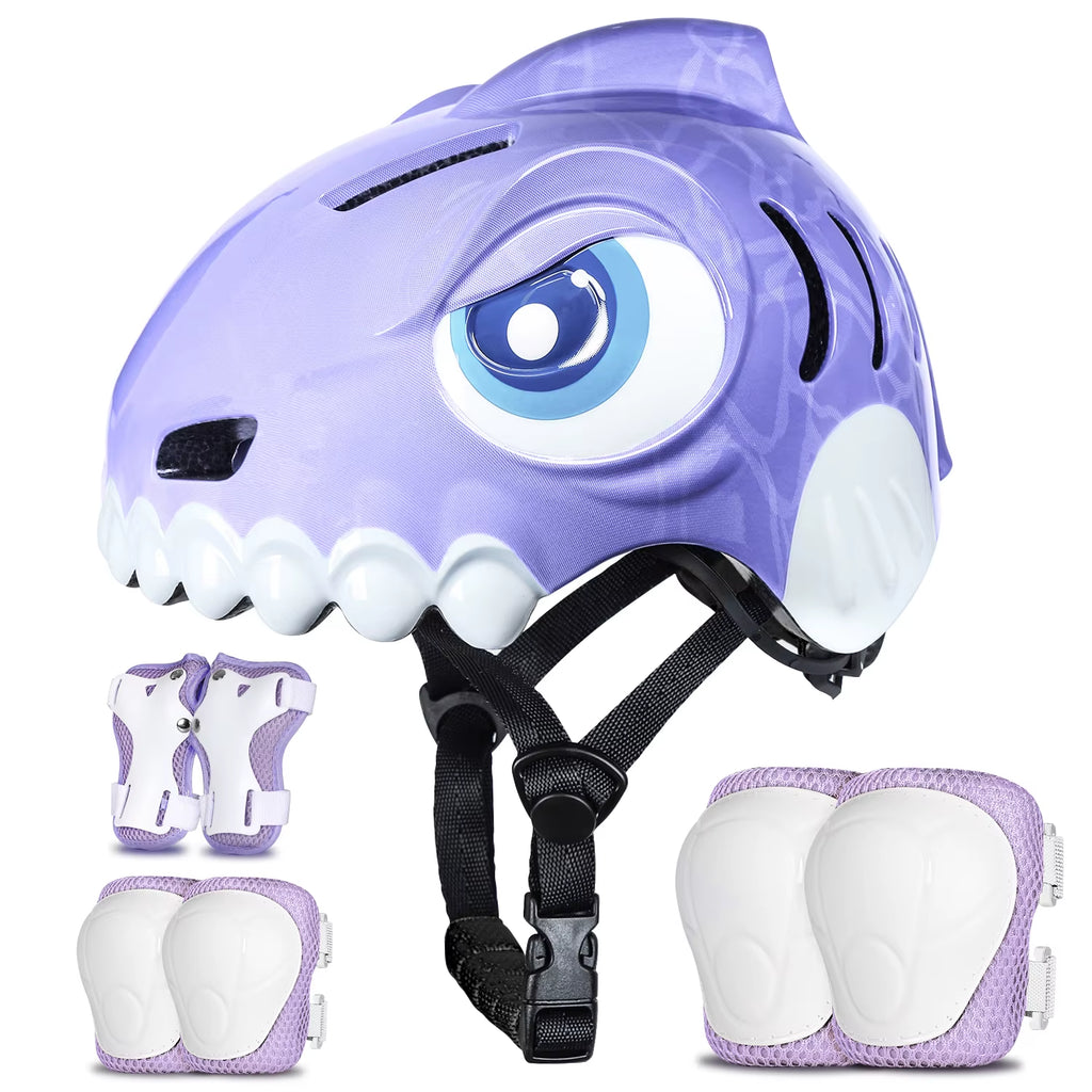 Kids Bicycle Helmet Children Sports Safety Protection Knee Elbow Pad Sets Balance Bike Roller Skating Cycling Helmets