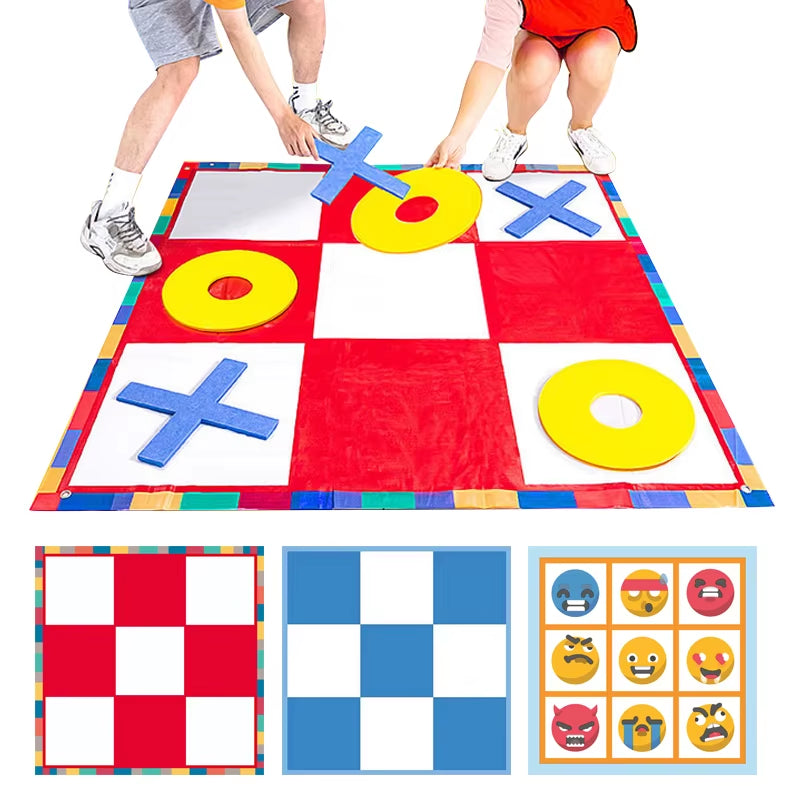 XO Chess Outdoor Indoor Toys Interaction Leisure Sports Group Team Building Games for Kids Adults Carnival Games Party Favor
