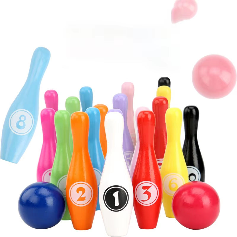 Bowling Set Education Toys for Kids Toddlers Animal Number Learning Indoor Outdoor Sports Games Toys for Kids Baby Gift