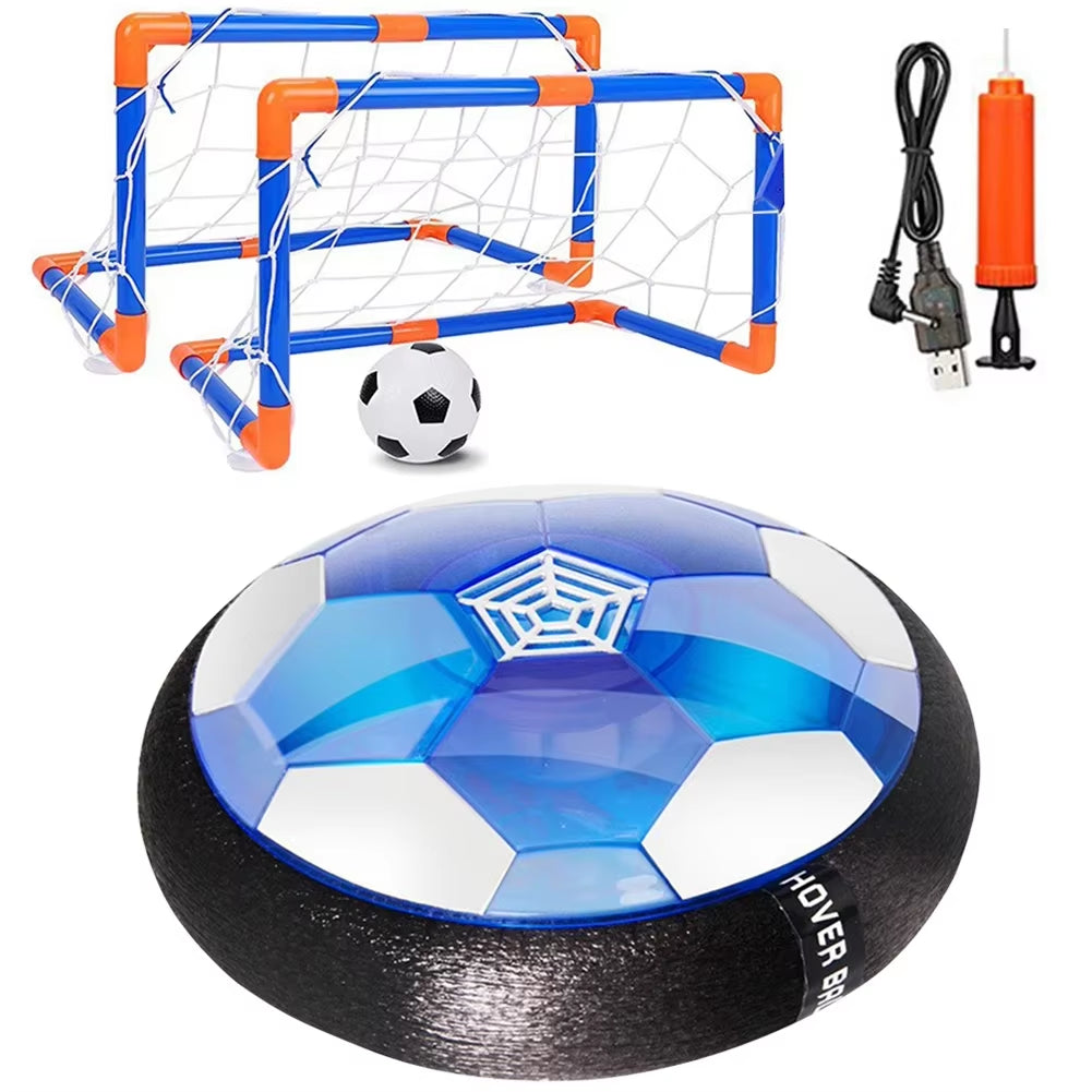 Air Power Hover Ball with LED Light and Foam Bumper Indoor Outdoor Toys Air Floating Soccer Ball Soccer Ball Toys Gifts for Kids