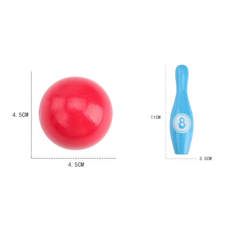 Bowling Set Education Toys for Kids Toddlers Animal Number Learning Indoor Outdoor Sports Games Toys for Kids Baby Gift