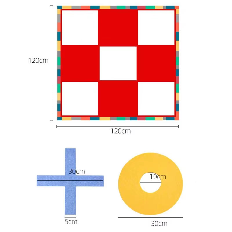 XO Chess Outdoor Indoor Toys Interaction Leisure Sports Group Team Building Games for Kids Adults Carnival Games Party Favor
