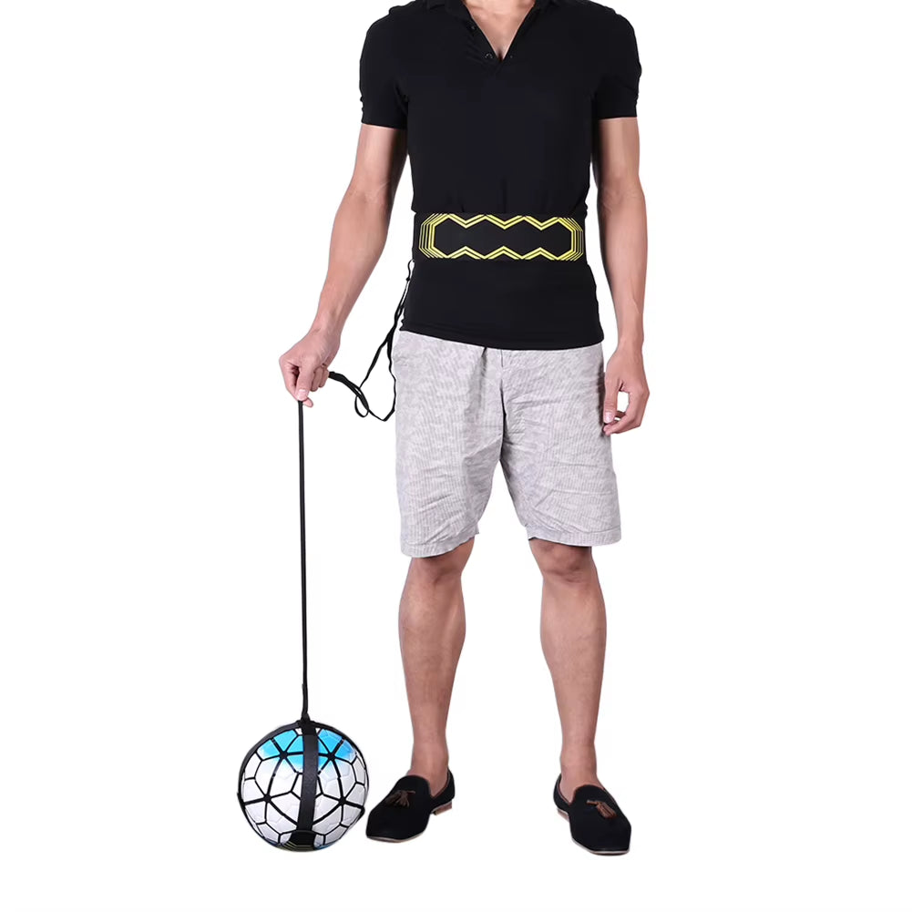 Adjustable Football Kick Trainer Soccer Ball Training Equipment Soccer Trainer Solo Practice Elastic Belt Sports Assistance