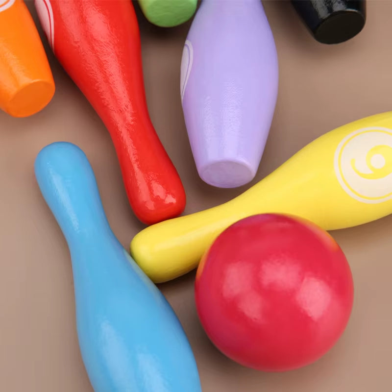 Bowling Set Education Toys for Kids Toddlers Animal Number Learning Indoor Outdoor Sports Games Toys for Kids Baby Gift