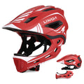 Lixada Kids 2-In-1 Detachable Full Face Helmet Children Sports Safety Bike Helmet Protective Gear Kids Helmet Cycling Helmet