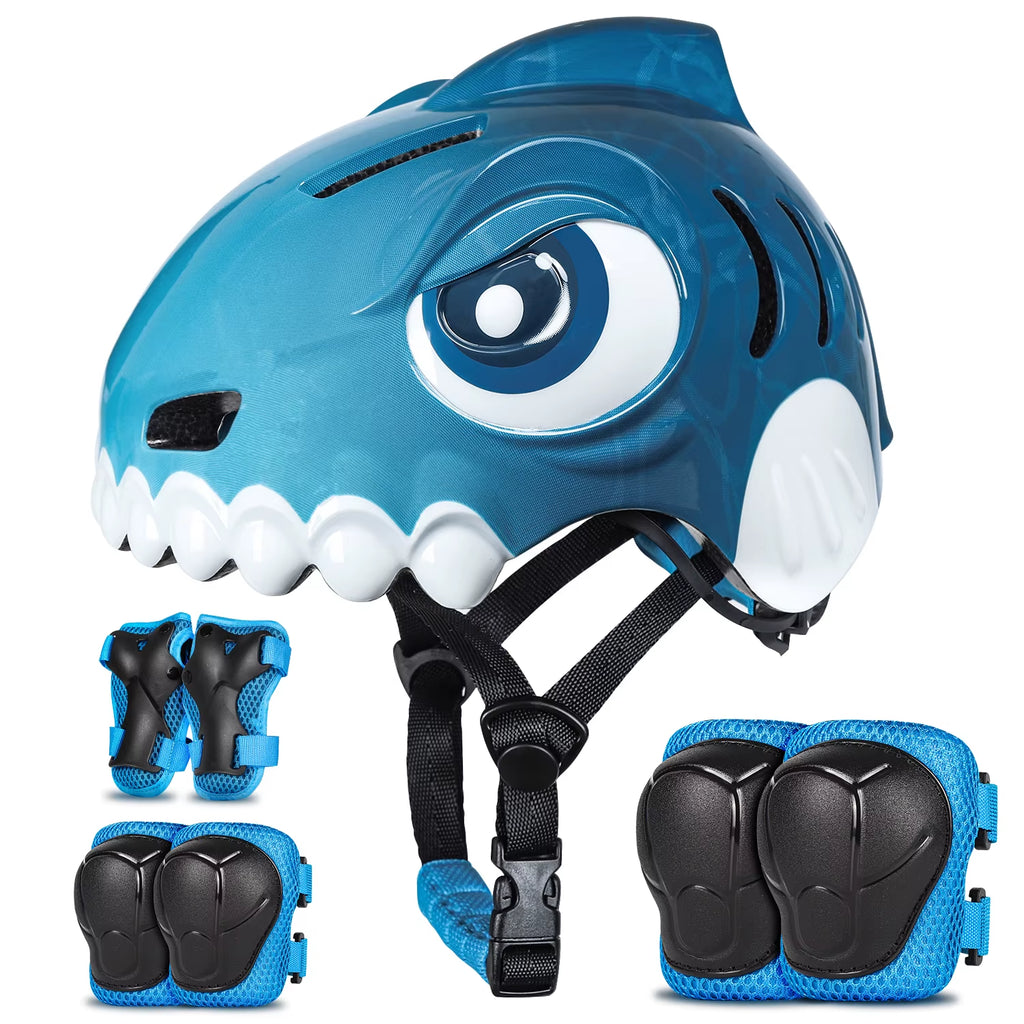 Kids Bicycle Helmet Children Sports Safety Protection Knee Elbow Pad Sets Balance Bike Roller Skating Cycling Helmets