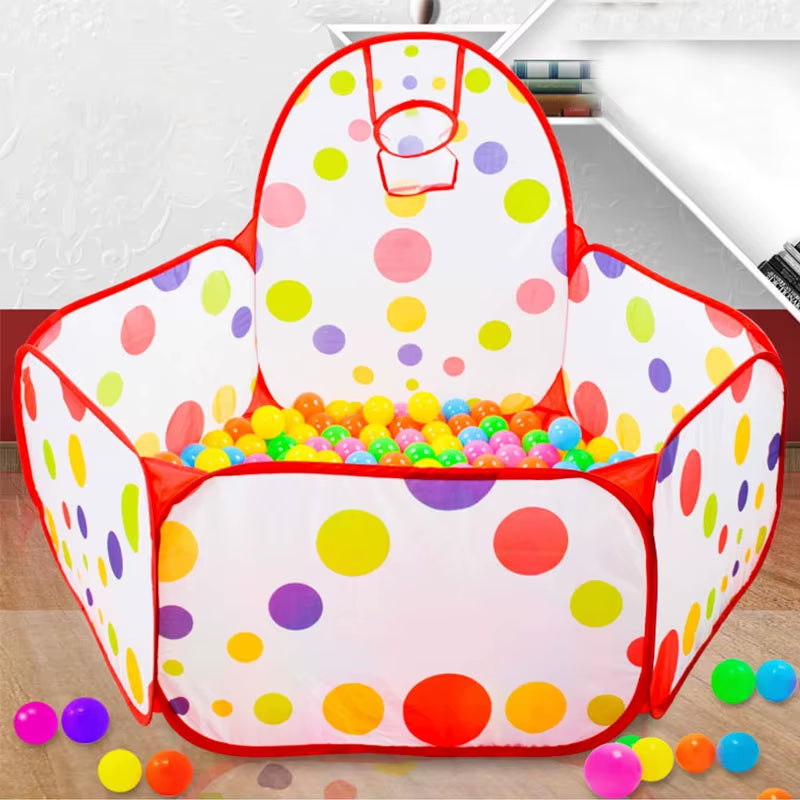 Children'S Ocean Ball Pool with Basketball Basket Bobo Pool Toy 0.9M (Excluding Ball)