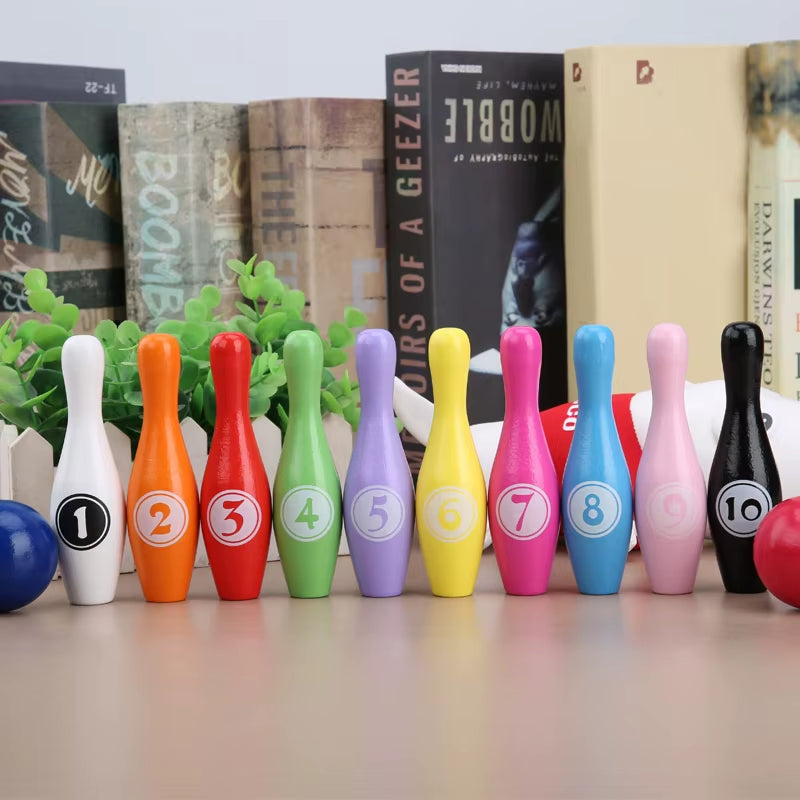 Bowling Set Education Toys for Kids Toddlers Animal Number Learning Indoor Outdoor Sports Games Toys for Kids Baby Gift