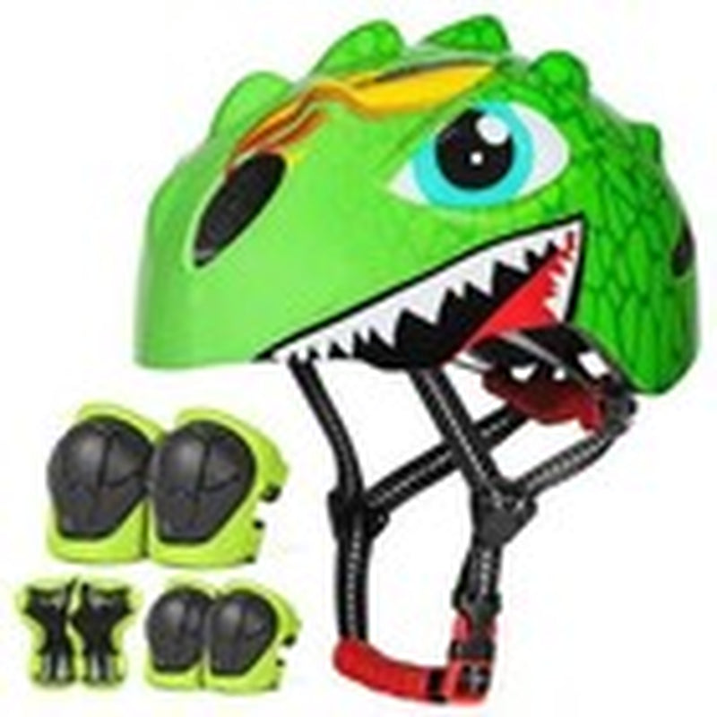 Kids Bicycle Helmet with Knee & Elbow Pads Set, Safety Gear for Cycling & Skatin