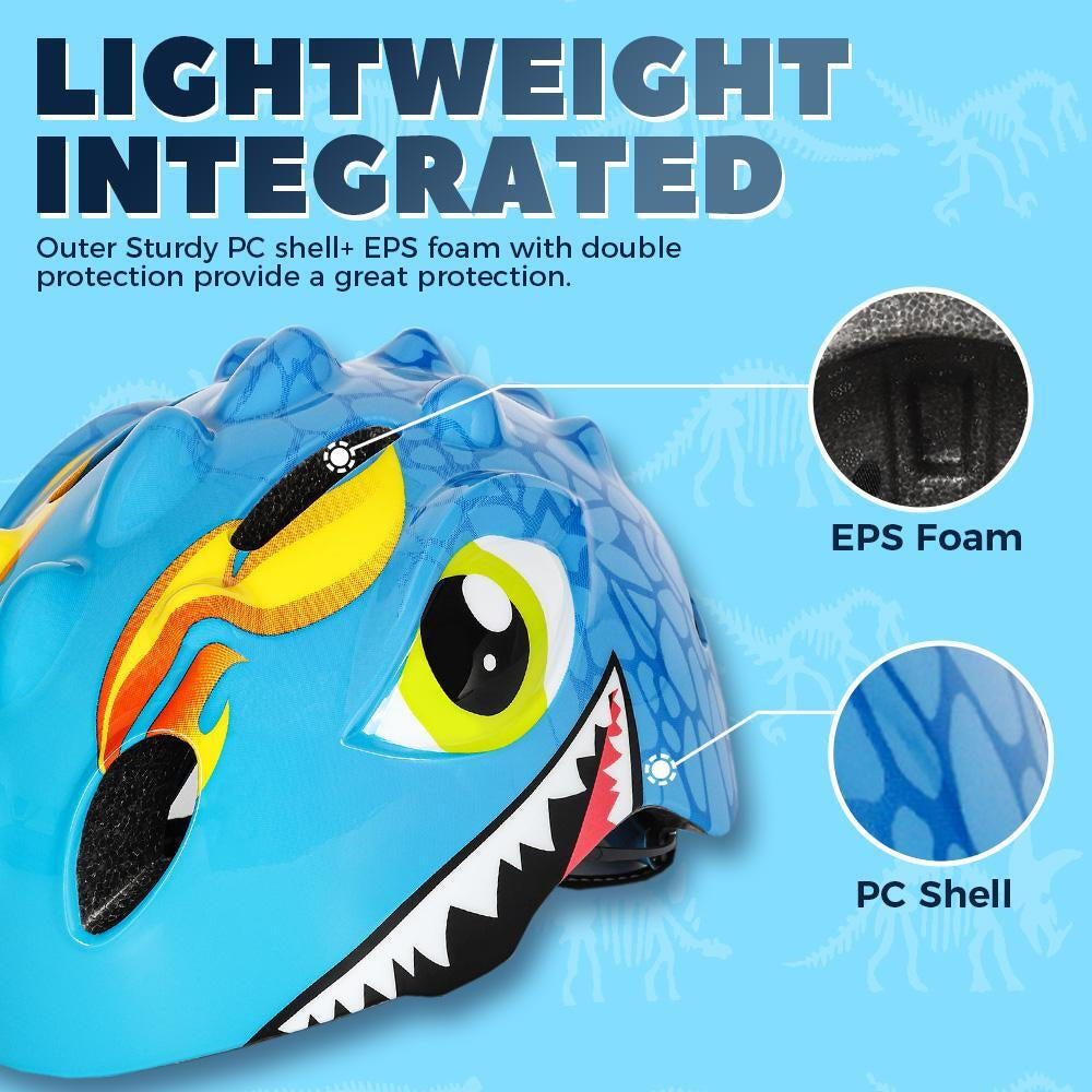 Kids Bicycle Helmet with Knee & Elbow Pads Set, Safety Gear for Cycling & Skatin