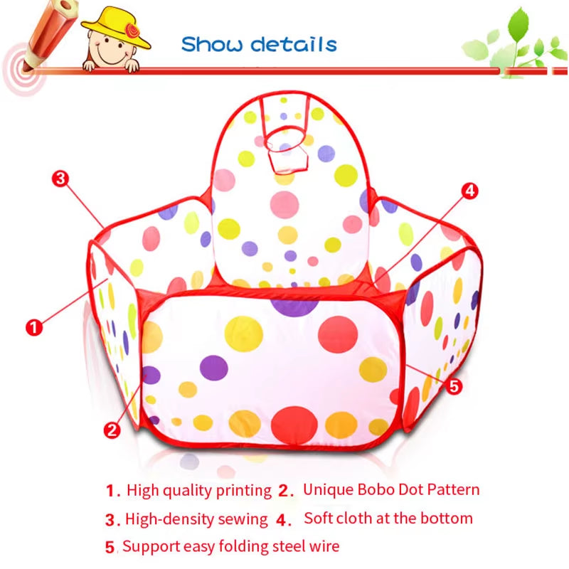 Children'S Ocean Ball Pool with Basketball Basket Bobo Pool Toy 0.9M (Excluding Ball)