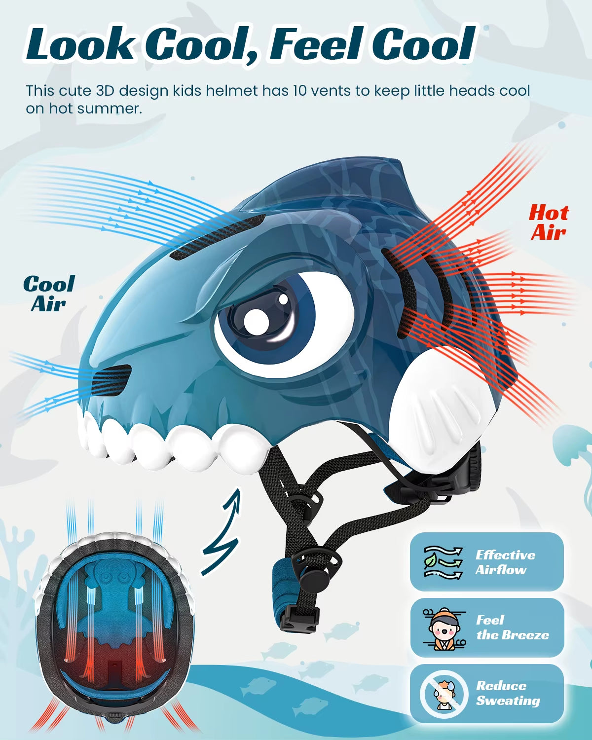 Kids Bicycle Helmet Children Sports Safety Protection Knee Elbow Pad Sets Balance Bike Roller Skating Cycling Helmets